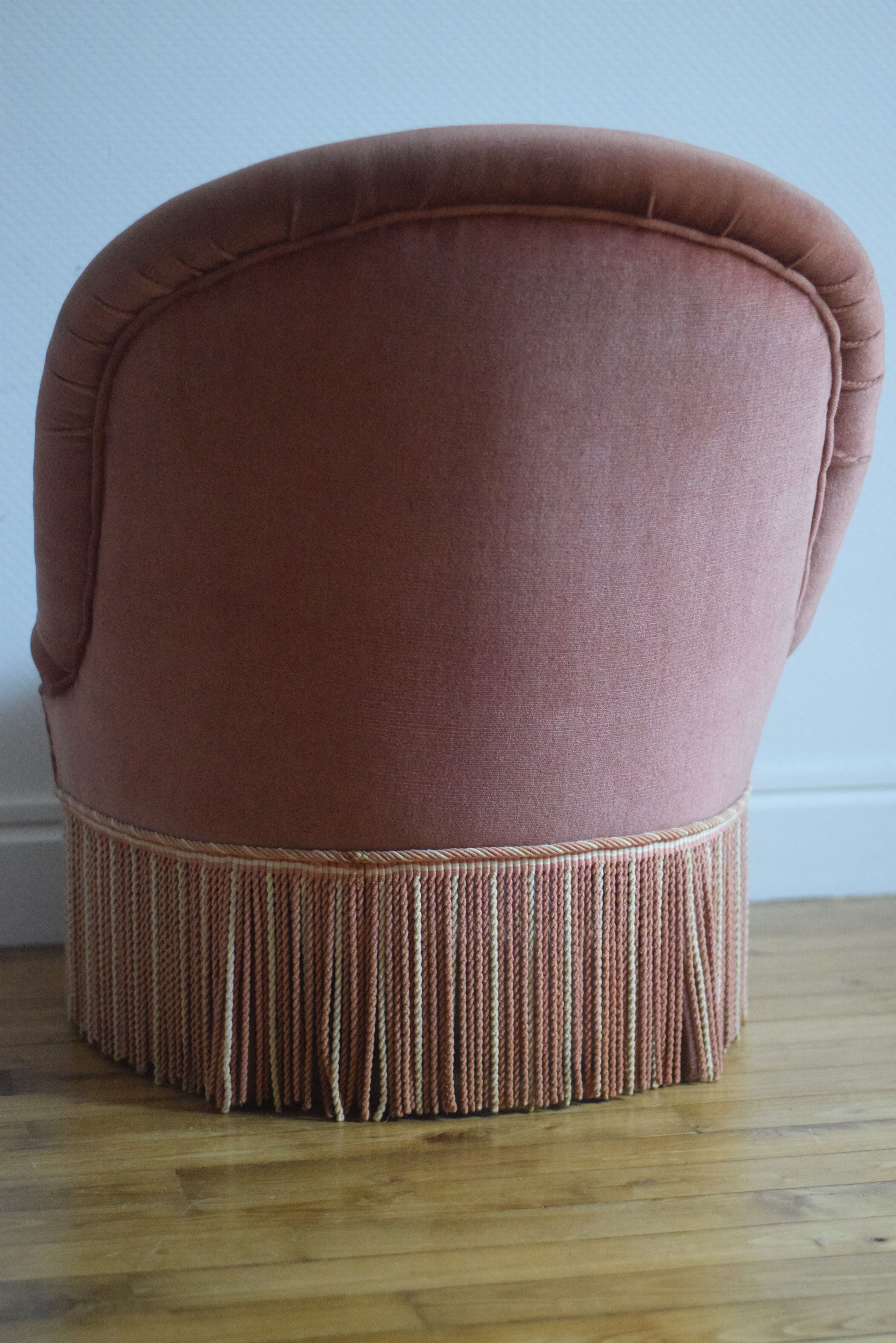 Fauteuil crapaud velours