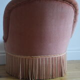 Fauteuil crapaud velours