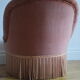 Fauteuil crapaud velours