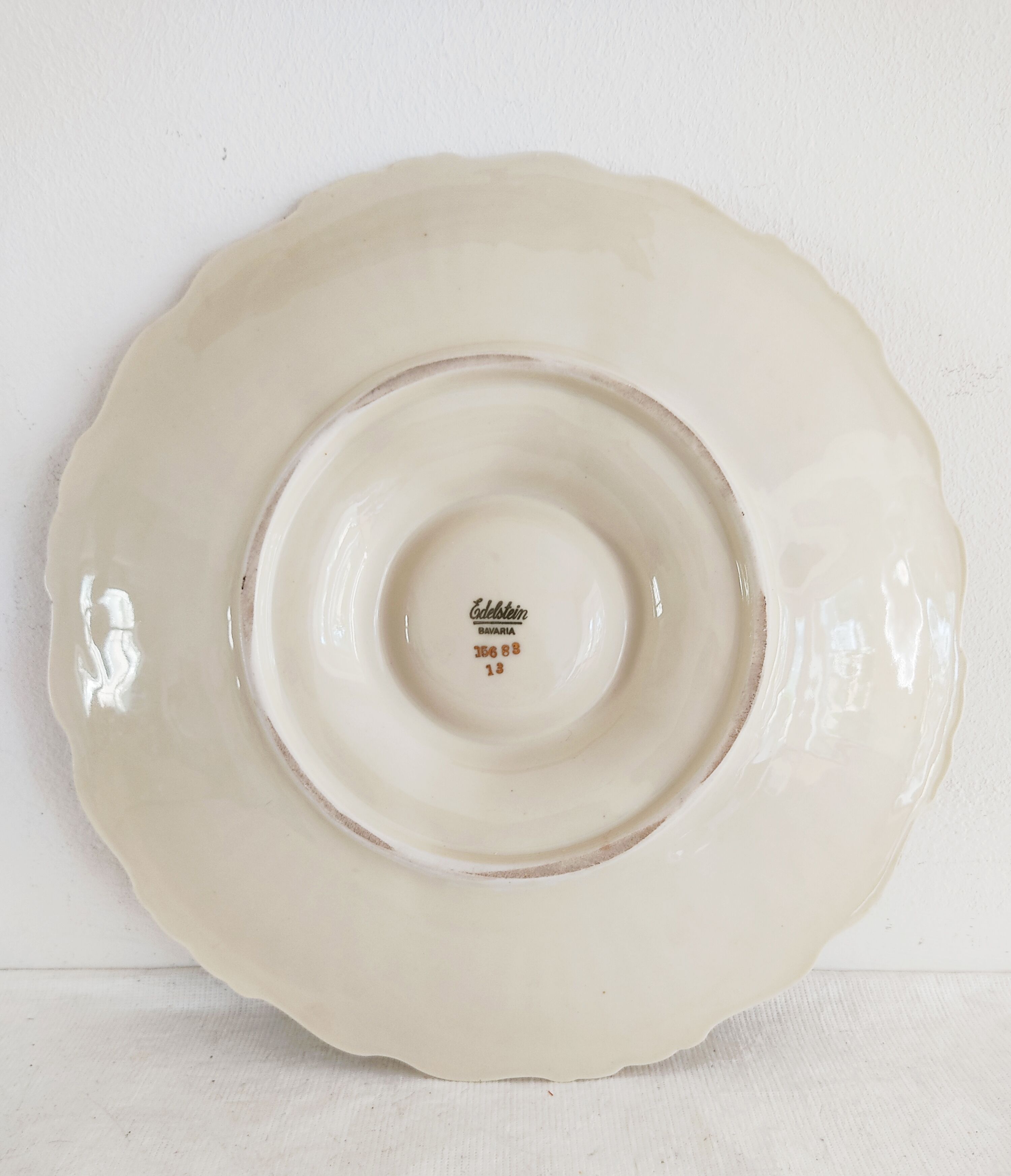 Set of 7 plates with oysters Sarreguemines and Bavaria