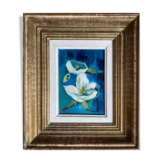 Painting "Floral composition" HST signed Simone Mounier
