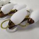 Lot de 3 applique mural tulipe opaline blanche laiton