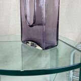 Purple mid century glass vase