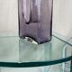 Purple mid century glass vase