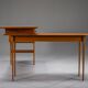 Bureau en teck en L de style mid-century moderne, années 1970