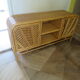 Buffet bas 2 portes -rotin tressé-bambou -cannage