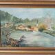 Old painting oil on canvas signed J.V.