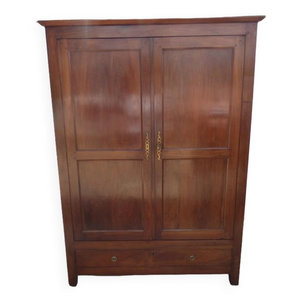 Armoire 2 portes Valérie II en noyer - Meubles de Normandie
