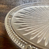 Oval pressed glass trifle art deco 1900
