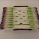 Hand-painted asparagus dish