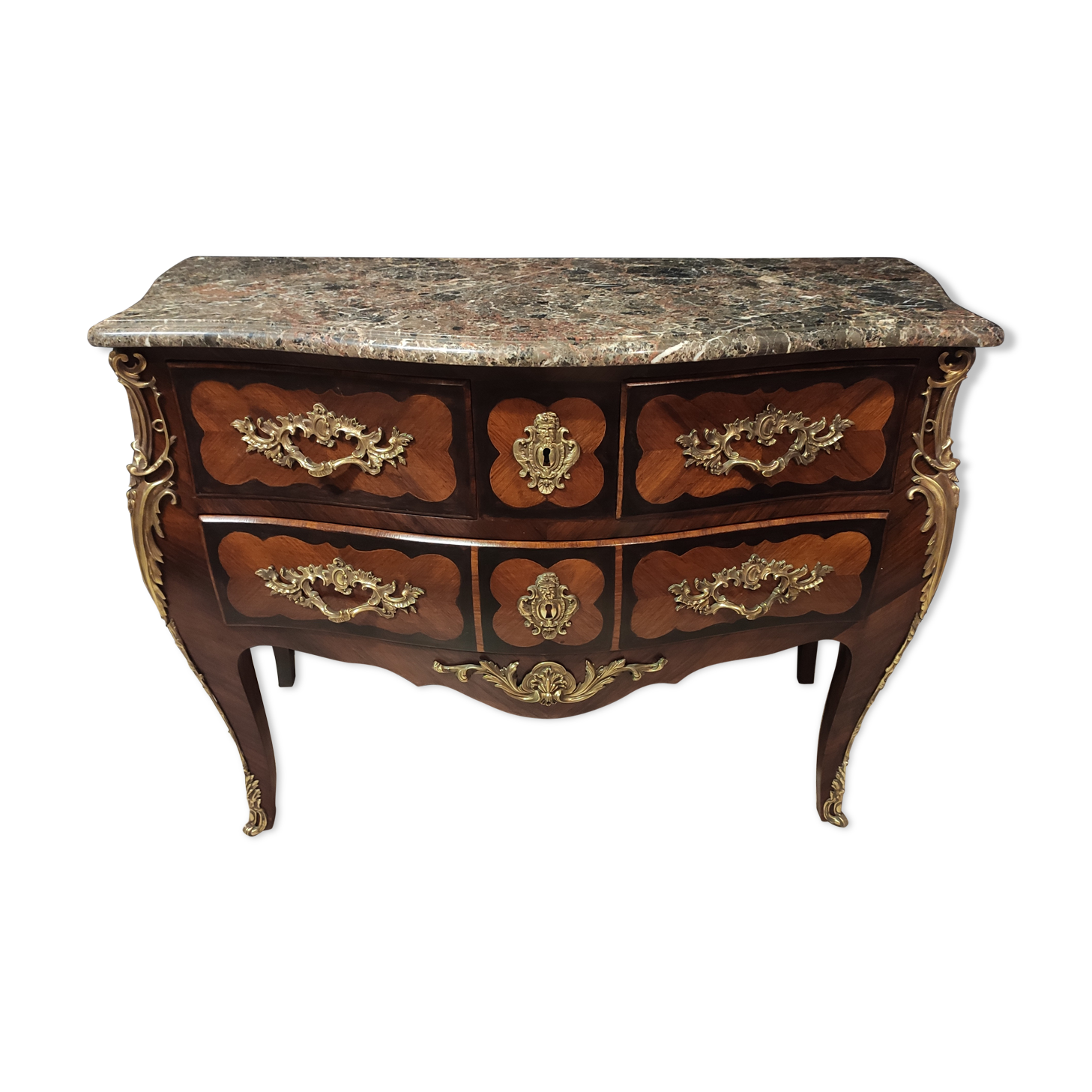 Dresser in marquetry style Louis XV