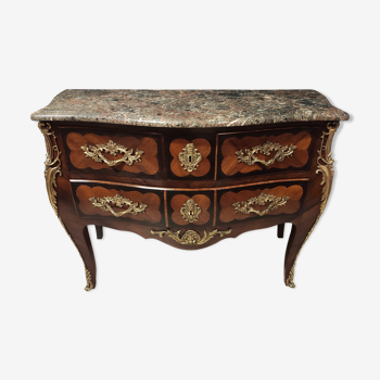 Dresser in marquetry style Louis XV