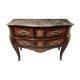 Commode sauteuse en marqueterie style Louis XV