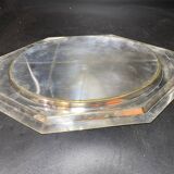 Plat en métal argenté