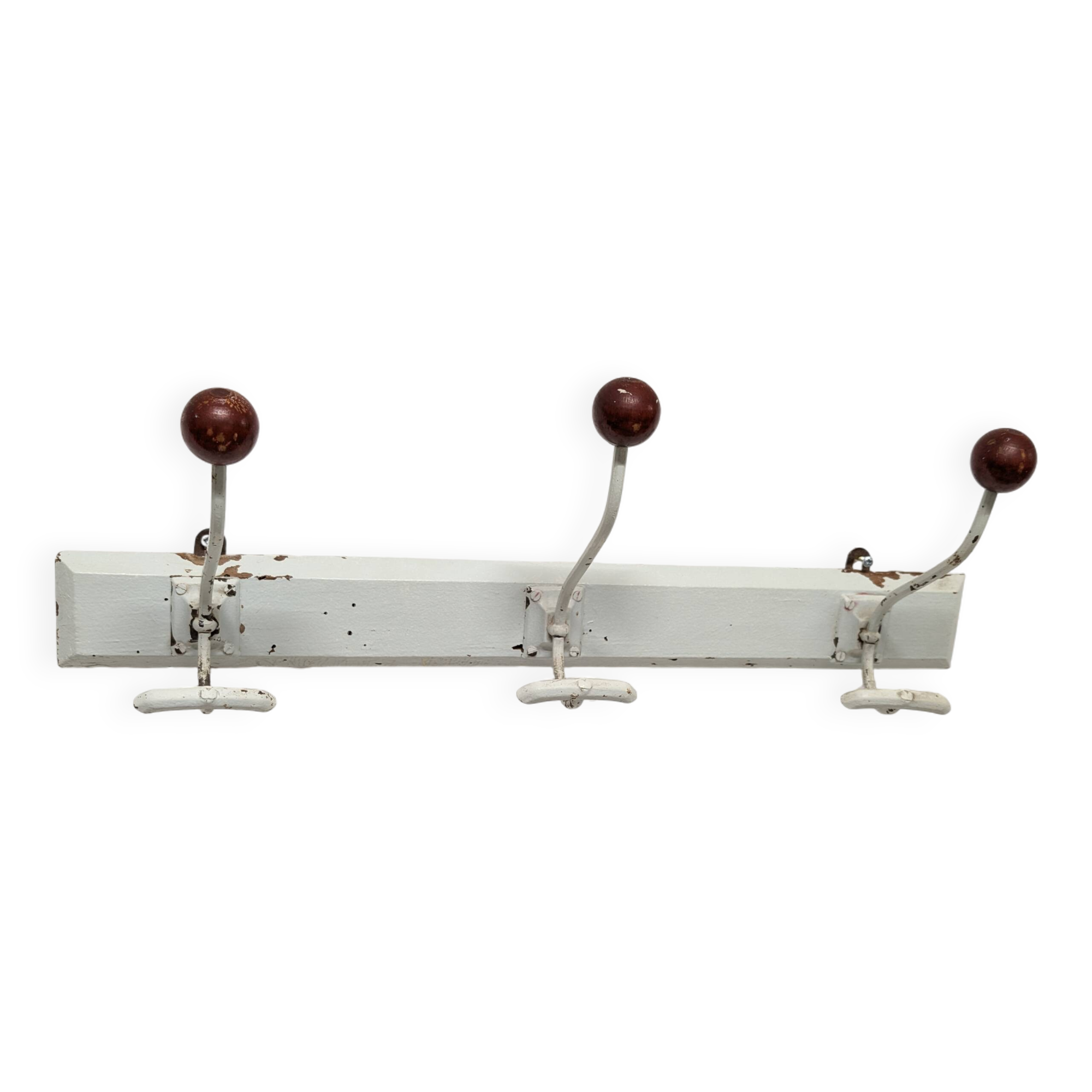 3-hook wall coat rack