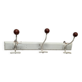 3-hook wall coat rack