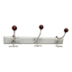 3-hook wall coat rack