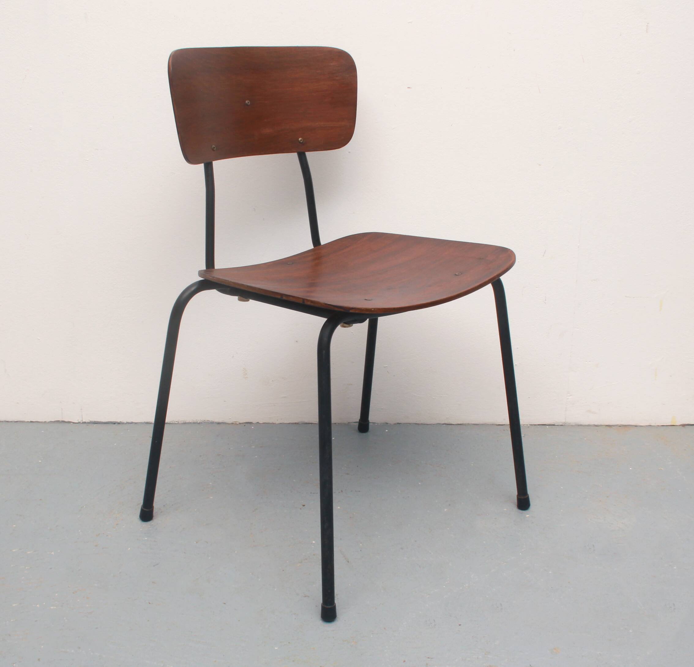 1960s plywood chair industrial design