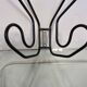 Wall mounted coat rack, Ikea, 4 hooks, 1980, Memphis