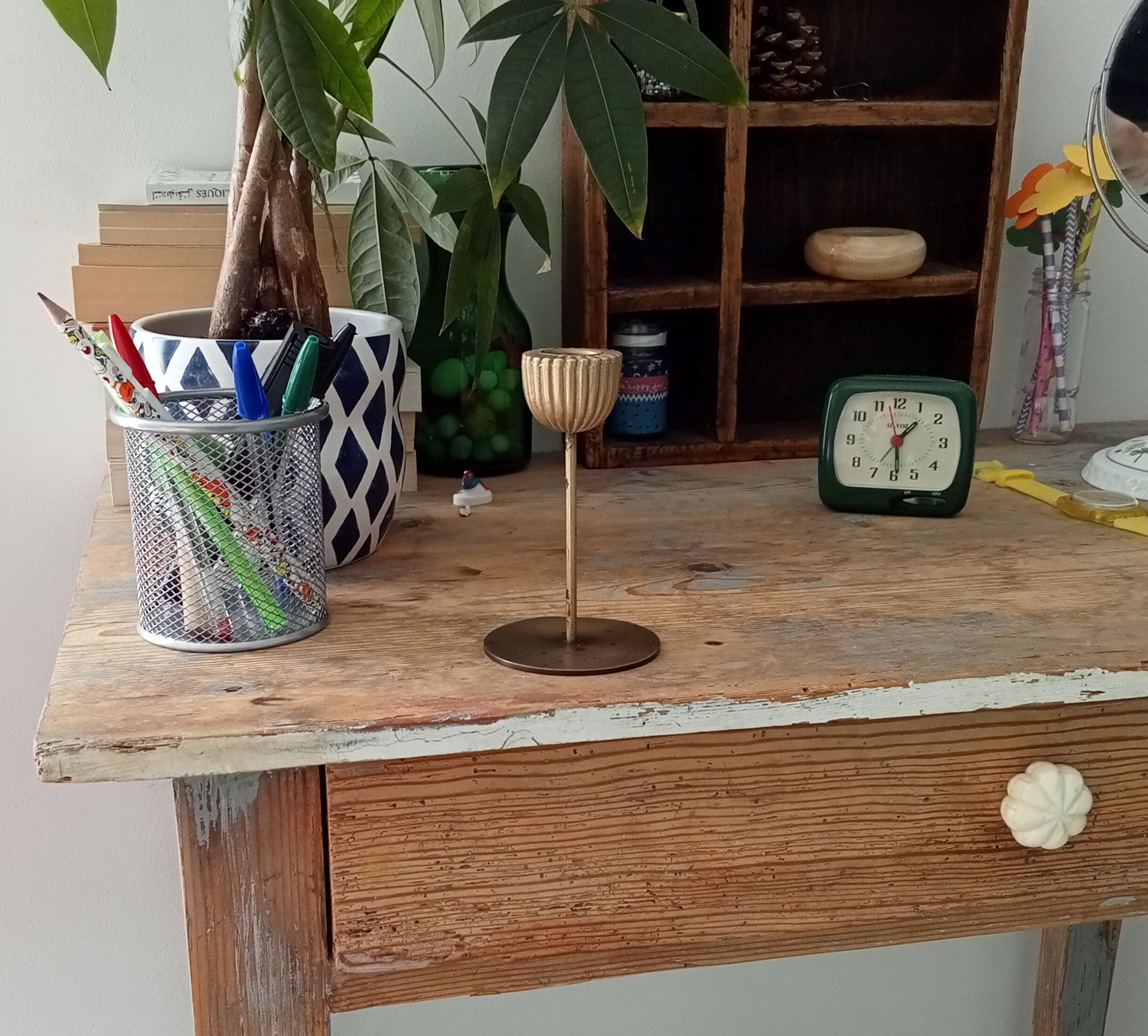 Vintage tulip candle holder 60s /70