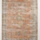 7x10 Turkish Brunt Red Vintage Area Rug, 221x323Cm