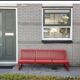 "Lagos" bench original by Artifort, designed by Nel Verschuuren, Netherlands.