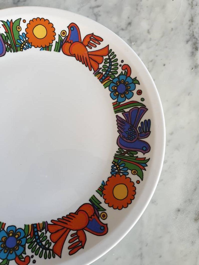 Old flat plate model "Acapulco" of Villeroy and Boch