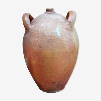 Terracotta canister jar