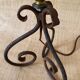 Wrought iron foot and its new 2M fabric cable
