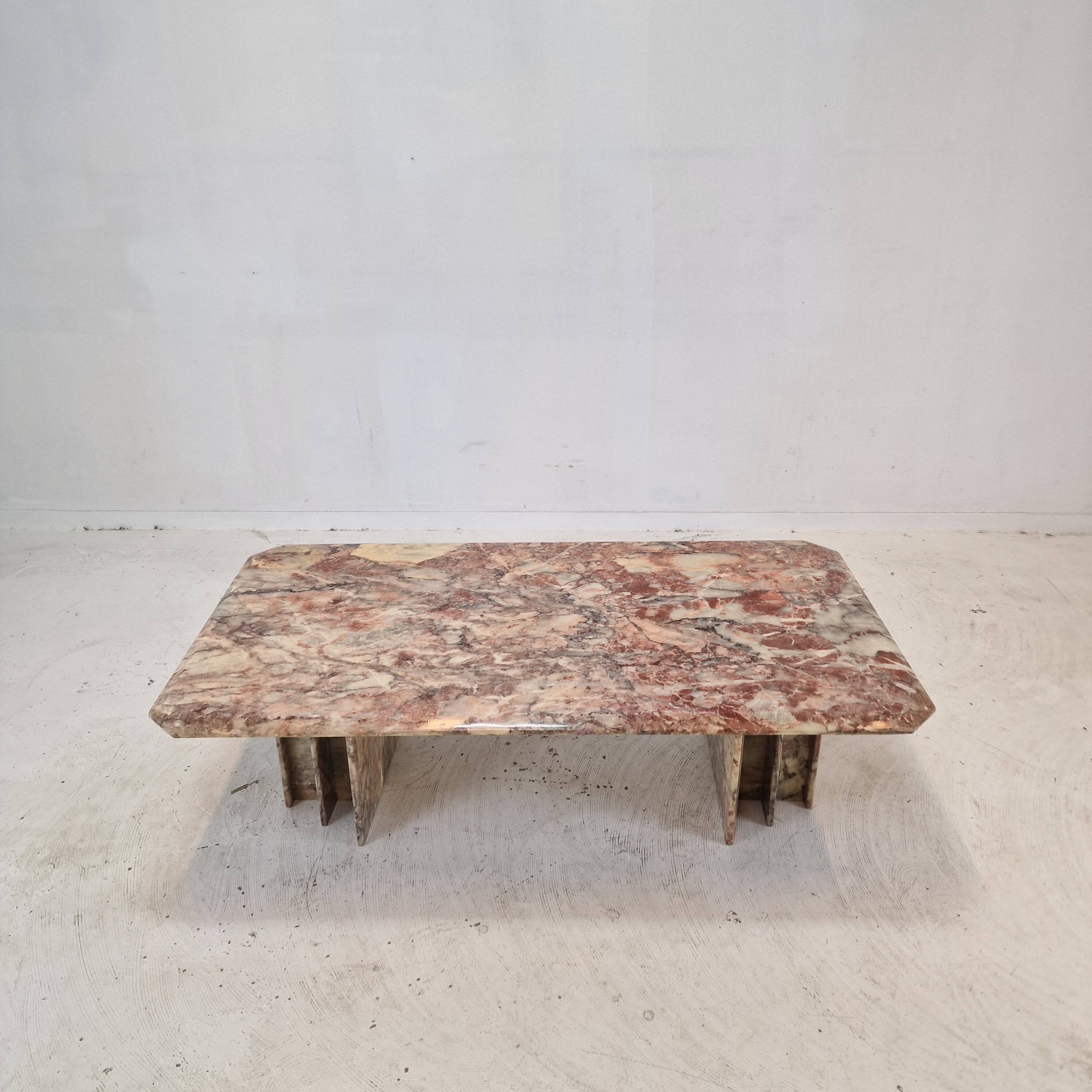 Italian Marble Coffee Table, 1980s