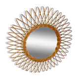 Rattan sun mirror – 50s/60s