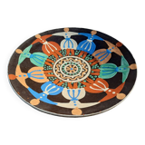 Glazed terracotta dish