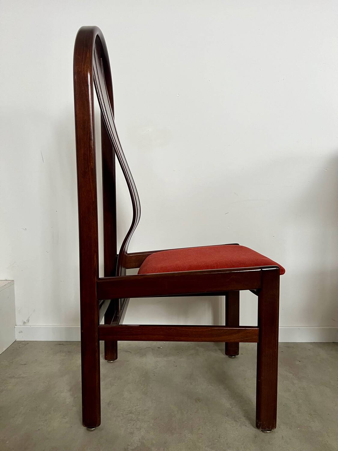 Lot 6 anciennes chaises en bois courbé design italien des années 70 vintage