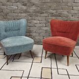 Pair of cocktail armchairs 1960