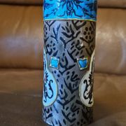 Old Man Roller Vase in Enamelled Ceramic