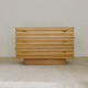 Solid elm three-drawer chest of drawers