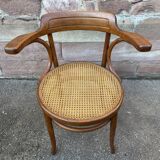 Viennese curved wood armchair Fischel circa 1920
