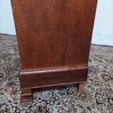 Louis Philippe secretary in oak and burr walnut