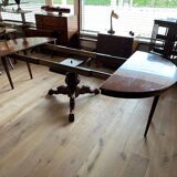Large antique oval Dutch mahogany table