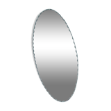 Oval beveled mirror 50x25cm