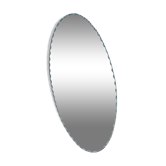 Miroir ovale à poser biseauté 50x25cm