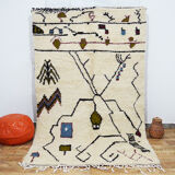 Handmade moroccan berber carpet 271 x 154 cm