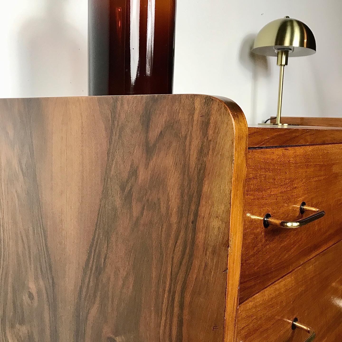 Vintage walnut dresser