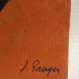 Oil painting still life Franco Prayer (1924) 60x50 cm