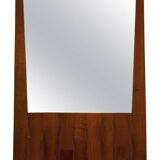 Luciano Frigerio, mod. Barium solid walnut mirror, Frigerio di Desio 1970s