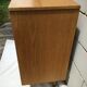 Commode plaquage chêne pieds fuseaux années 60