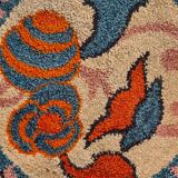 Round art deco cushion