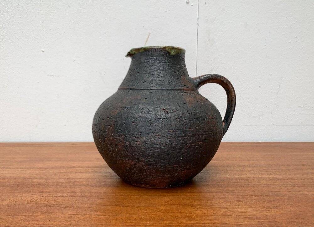 Large Vase Carafe from Brutalist Studio Mid-Century by Gerhard Liebenthron, Germany, 1960s