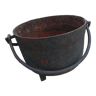 Old cast iron cauldron