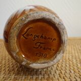Small old Longchamp earthenware vase 1918